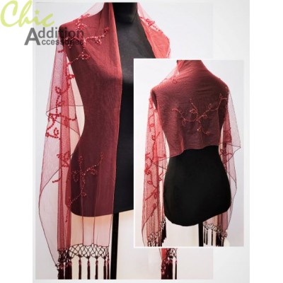 Beaded Shawl 6147-C